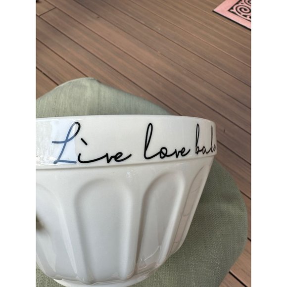 California Pantry "Live love bake" Kitchen Mixing Serving Bowl 2022 - Picture 5 of 13